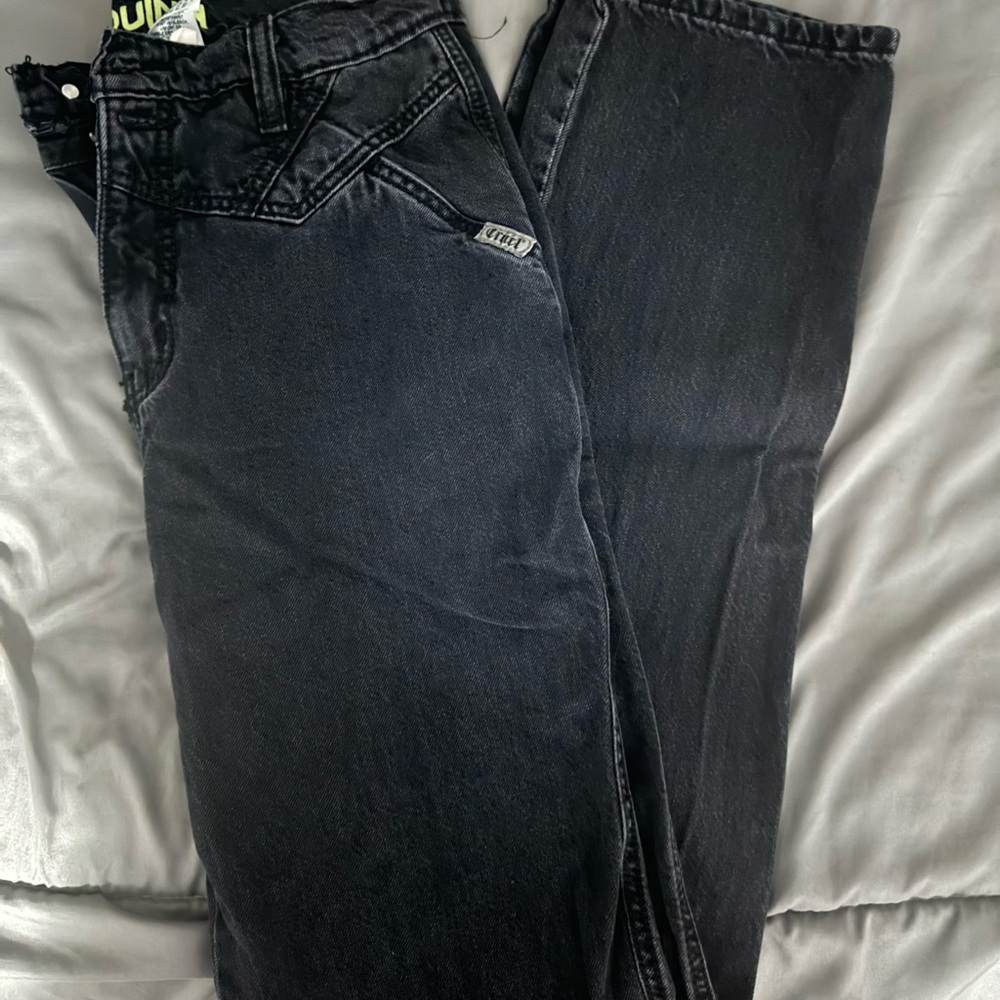 Cruel Girl Black Straight Leg Jeans